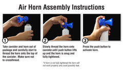 ETL Solutions 3.5oz horn at a sports event for attention.
