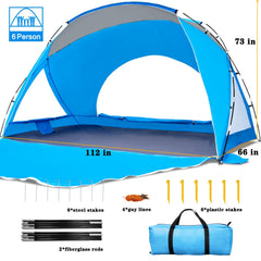 Etto beach tent interior spacious design enhances comfort during sunny seaside days