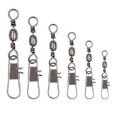 EuTengHao size #2 barrel swivel with safety snap, 30pcs