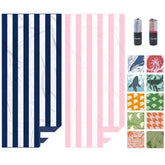 Eunzel 2-pack towels full pack view, ideal for beach and travel convenience.