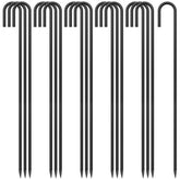 EUOKOK J Hook Rebar Stake 36in 3/8in diameter secures heavy-duty ground applications.