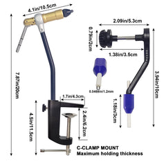 Close-up of QuickGrip vise jaws on a vise