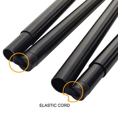 EUPHENG foldable wading staff collapsed for compact transport in a bag.