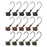 Eupheng Stand-Up Jig Heads 15-pack for bass, trout, walleye, and pike