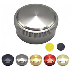 EUQENE spool tension knob cap for Shimano SLX in silver; precise adjustment for smoother retrieves