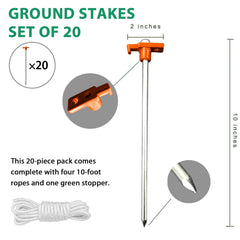 Eurmax orange stopper enhances visibility, helping prevent tripping hazards at camps.