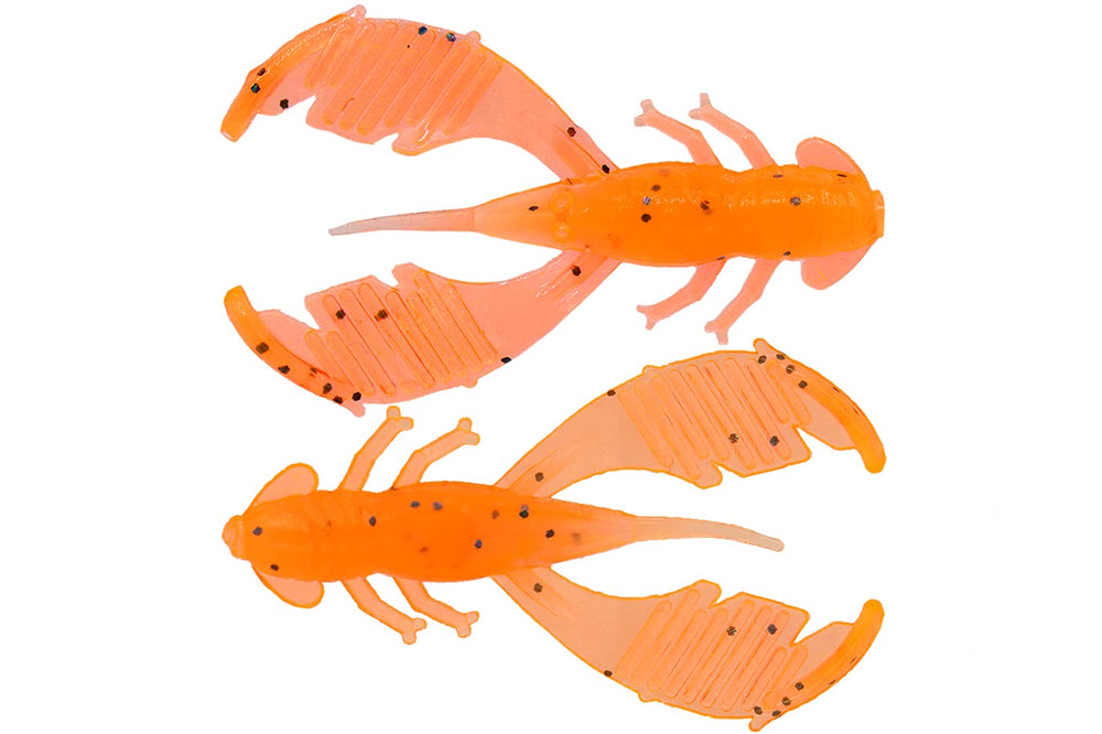 Eurotackle Metacraw orange 1.8 inch swimbait with lifelike action for finesse fishing