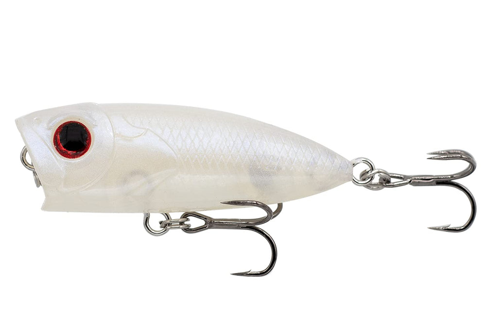 Eurotackle Z-Popper 1.75 Albino lure, topwater action, and lifelike patterns