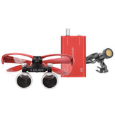 EustomA 3.5X binocular loupe with clip-on headlight for hands-free work