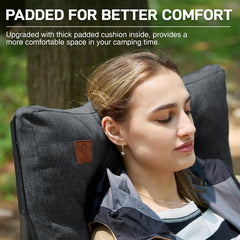 Ever Advanced camping chair side pockets keep essentials within reach.