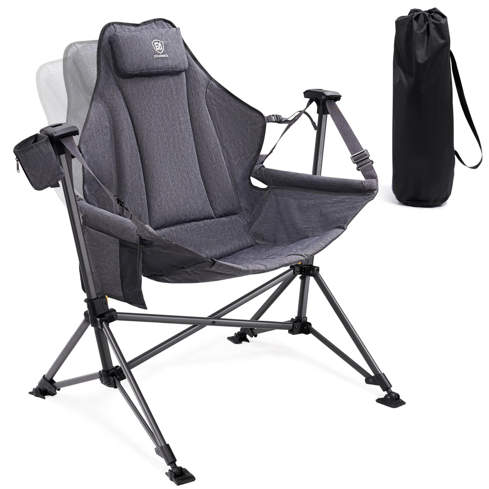 Ever Advanced padded hammock chair seat offers roomy comfort for cross-legged lounging.