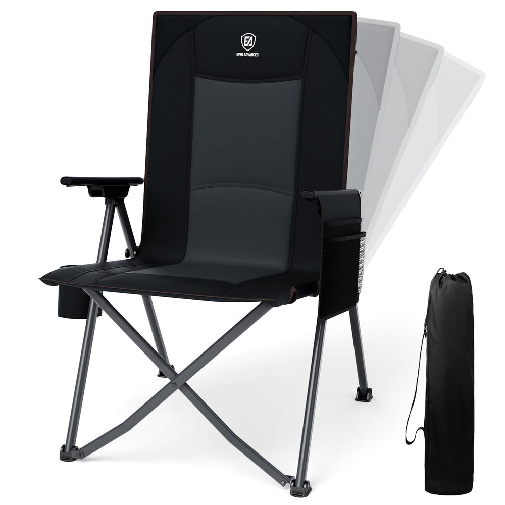 EVER ADVANCED reclining chair assembled view shows sturdy frame for all-day comfort.
