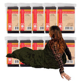 Ever Ready First Aid Mylar blanket olive, packaged compact for kits.