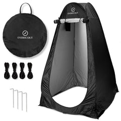 EverScout Pop Up Privacy Tent setup demonstrates instant privacy outdoors.
