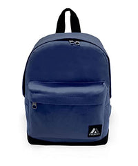 Everest small backpack navy slim front view ideal for daily commuting