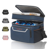 Everfun cooler bag front pocket view showing organized storage for quick snacks