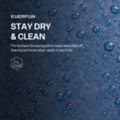 Everfun cooler bag interior liner is leak-proof and easy to wipe clean
