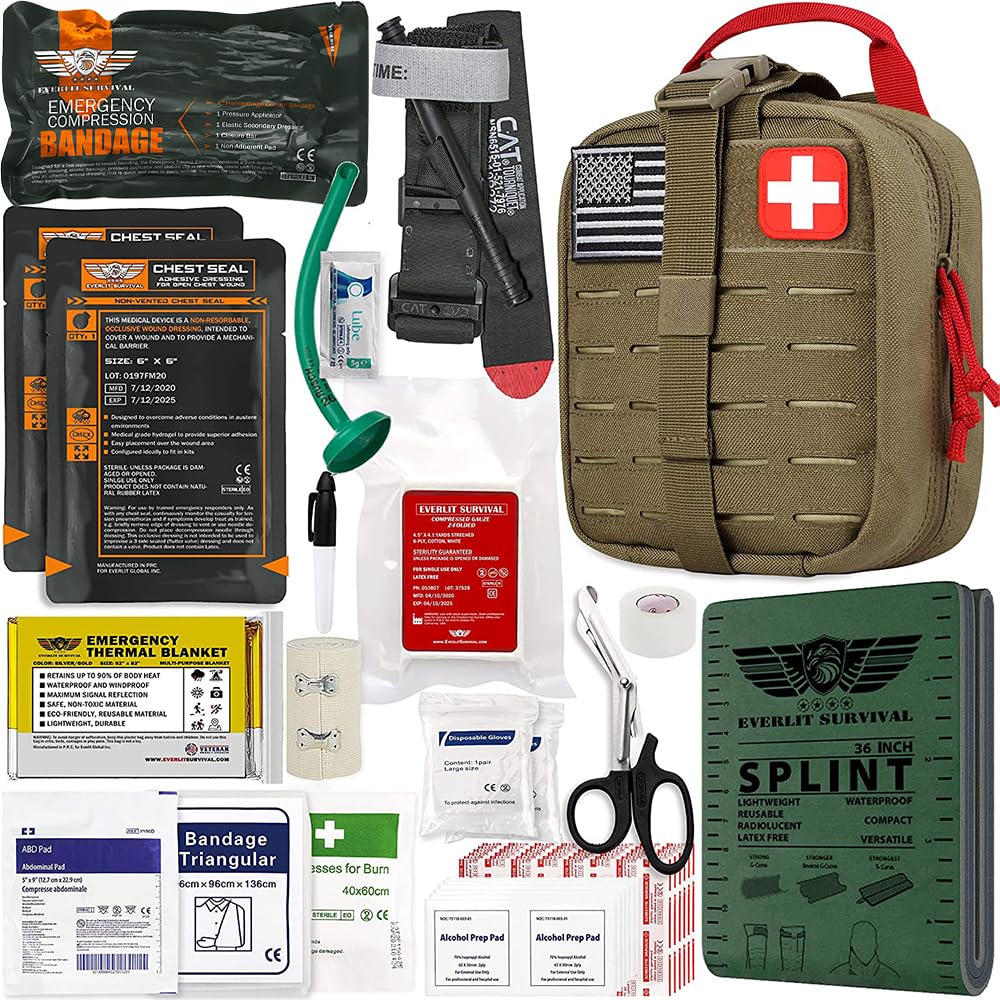 Everlit Advanced Trauma Kit front pouch view for quick access.