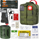 Everlit Emergency Trauma Kit opened, showcasing compact field ready organization for rapid first aid response.