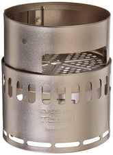 Evernew Titanium DX Stand Black side view showing compact, lightweight support.