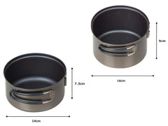 EVERNEW 0.6L titanium pot close-up compact size for solo camping