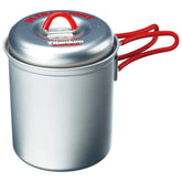EverNEW Titanium Ultra Light Cooker Deep Type S Red ECA264R front view for solo cooking