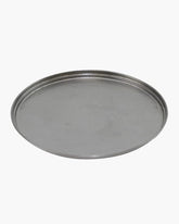Evernew ultralight titanium cup lid with metallic finish for portable meals