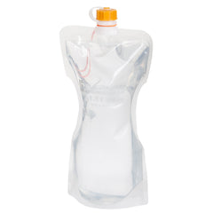 EVERNEW Water Carry bottle rolled empty saves space on day hikes.