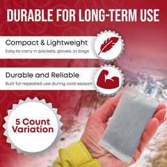 EverOne hand warmers shaking activation demonstrating instant heat on demand.