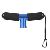 EVGATSAUTO T Bar Rod Holder securely holds a fishing rod on a boat, enhancing stability