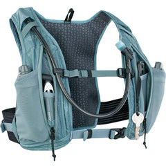 EVOC Hydro Pro 3 shoulder strap detail emphasizing lightweight comfort during rides.