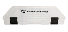 Evolution Outdoor 3600 clear tackle tray lid for easy gear organization.