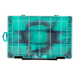 Evolution Outdoor Fishing 3600 Drift removable-dividers closeup shows flexible organization options.