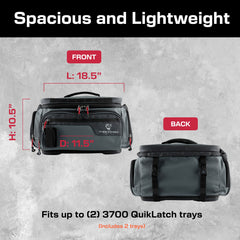 Evolution Outdoor Largemouth 3.0 modular pop-out pockets for fast tackle access.