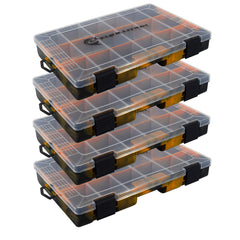 Evolution Outdoor QuikLatch tackle tray two latches keep contents secure.