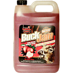 Evolved Habitats Buck Jam site setup with mineral-rich liquid attracting deer