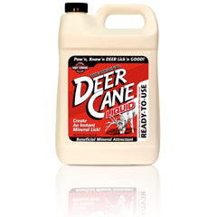 Applied Deer Cane Liquid attractant spreading onto soil site for deer attraction