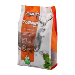 Evolved Harvest Turnip Pro seed coating visible on seeds to boost vigor
