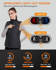Evonicc heated vest abdomen and chest zones deliver targeted warmth during outdoor activities