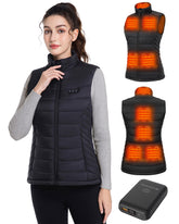 Evonicc heated vest for women neck heat warms the core during chilly commutes