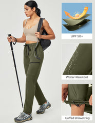 Ewedoos hiking pants for women side zip cargo pockets ideal for quick-access gear