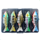 EXAURAFELIS 5-piece swimbaits set – 7-segment multi-jointed bodies