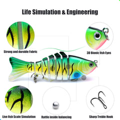 Ultra-sharp anti-rust hook on swimbait