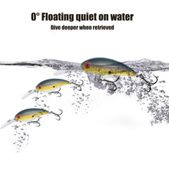 Crankbait with internal metal balls and rattling sound