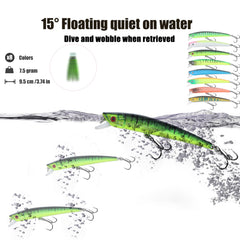 Crankbaits with large diving lip for deep and shallow water fishing