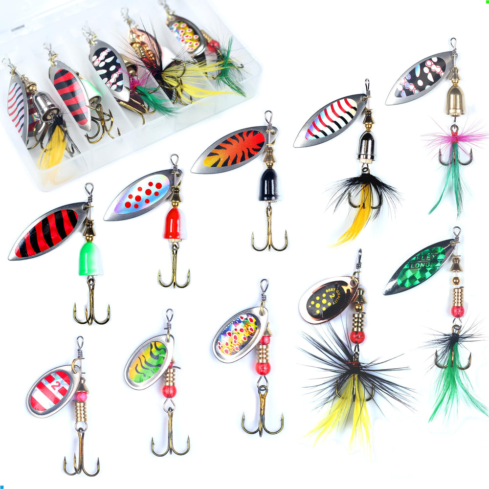 Exaurafelis 10-piece spinnerbait fishing lures kit