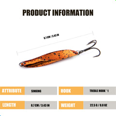 EXAURAFELIS spoon lure color 2 close-up