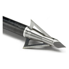Excalibur Boltcutter 3-blade design on-pack highlights durable stainless construction for tough hunting.