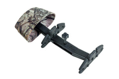 Excalibur quiver Realtree Hardwoods HD hood provides camouflage and blade protection.