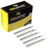 Exell Battery CR435 3V pin-front view powering compact fishing lures and flashers.
